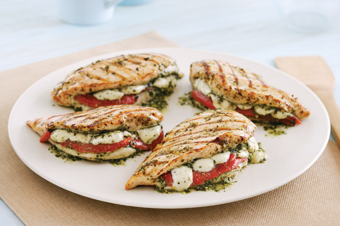 Tomato, Mozzarella, Pesto stuffed Chicken Breast with Terrapin Ridge Farms Pesto Aioli Tomato, Mozzarella, Pesto stuffed Chicken Breast with Terrapin Ridge Farms Pesto Aioli